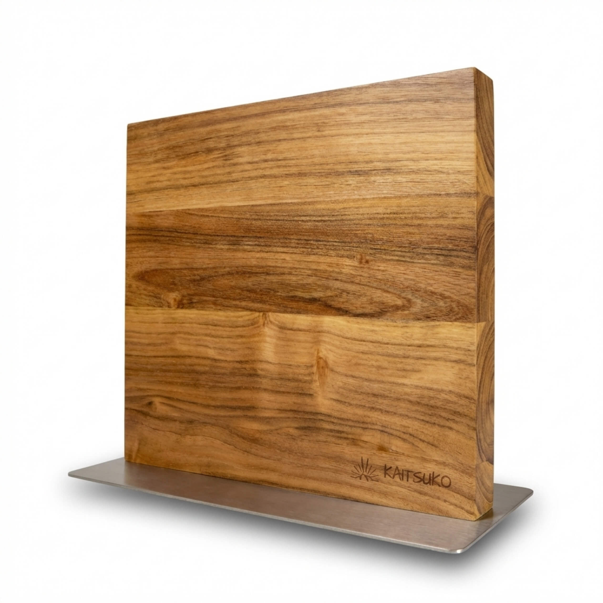 Bloc à couteaux double face en bois