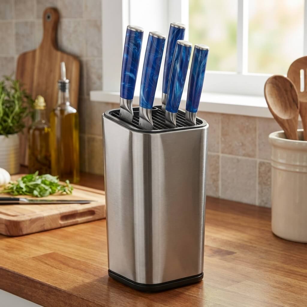 Porte couteau en acier inoxydable