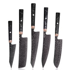 Set de 5 Couteaux - Fibre de Carbone Japonaise