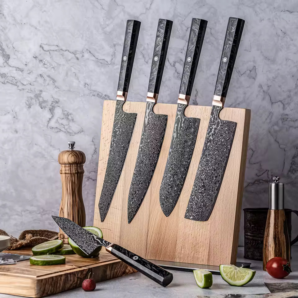 Set de 5 Couteaux - Fibre de Carbone Japonaise
