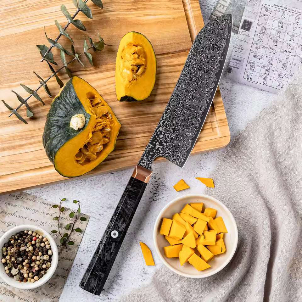 Santoku - Fibre de Carbone Japonaise