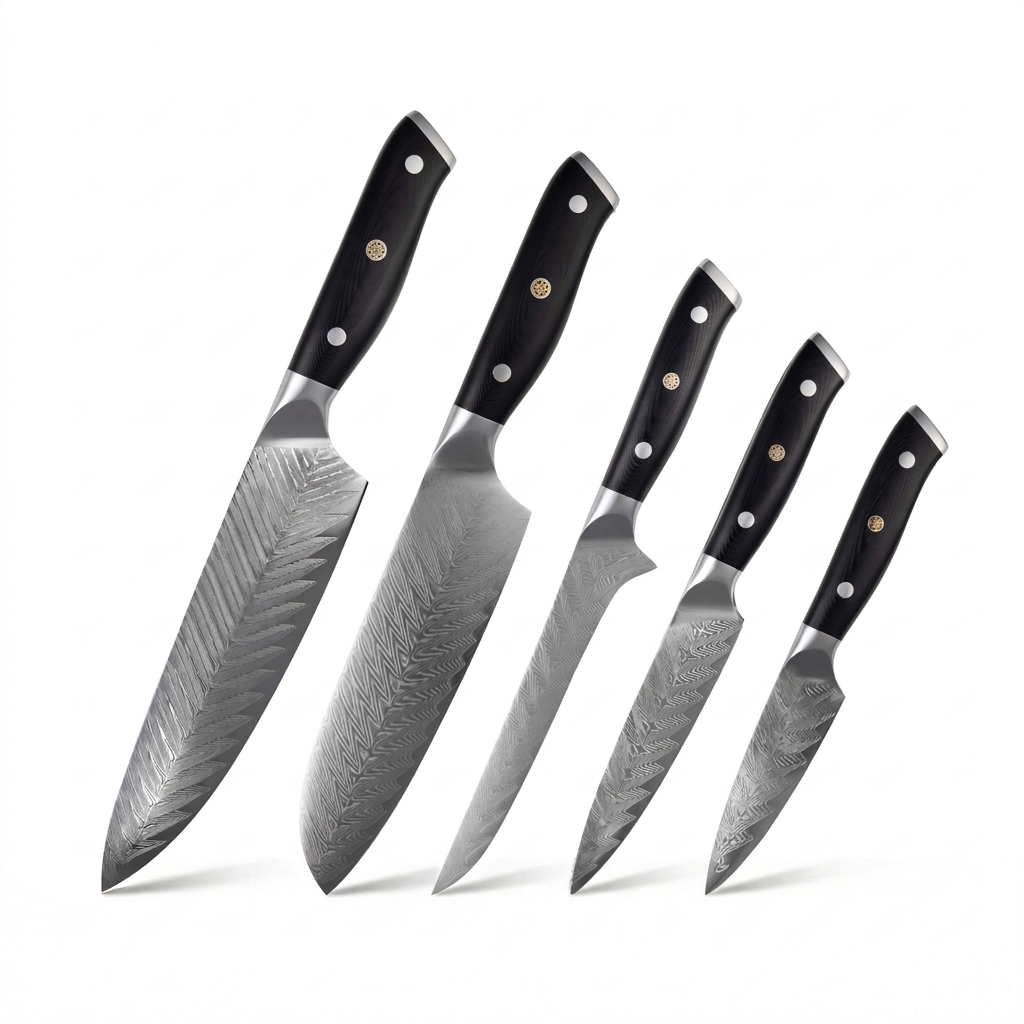 Set of 5 Japanese Knives - Chef Yakumoto