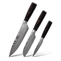 Set of 3 Japanese Knives - Chef Tanaka