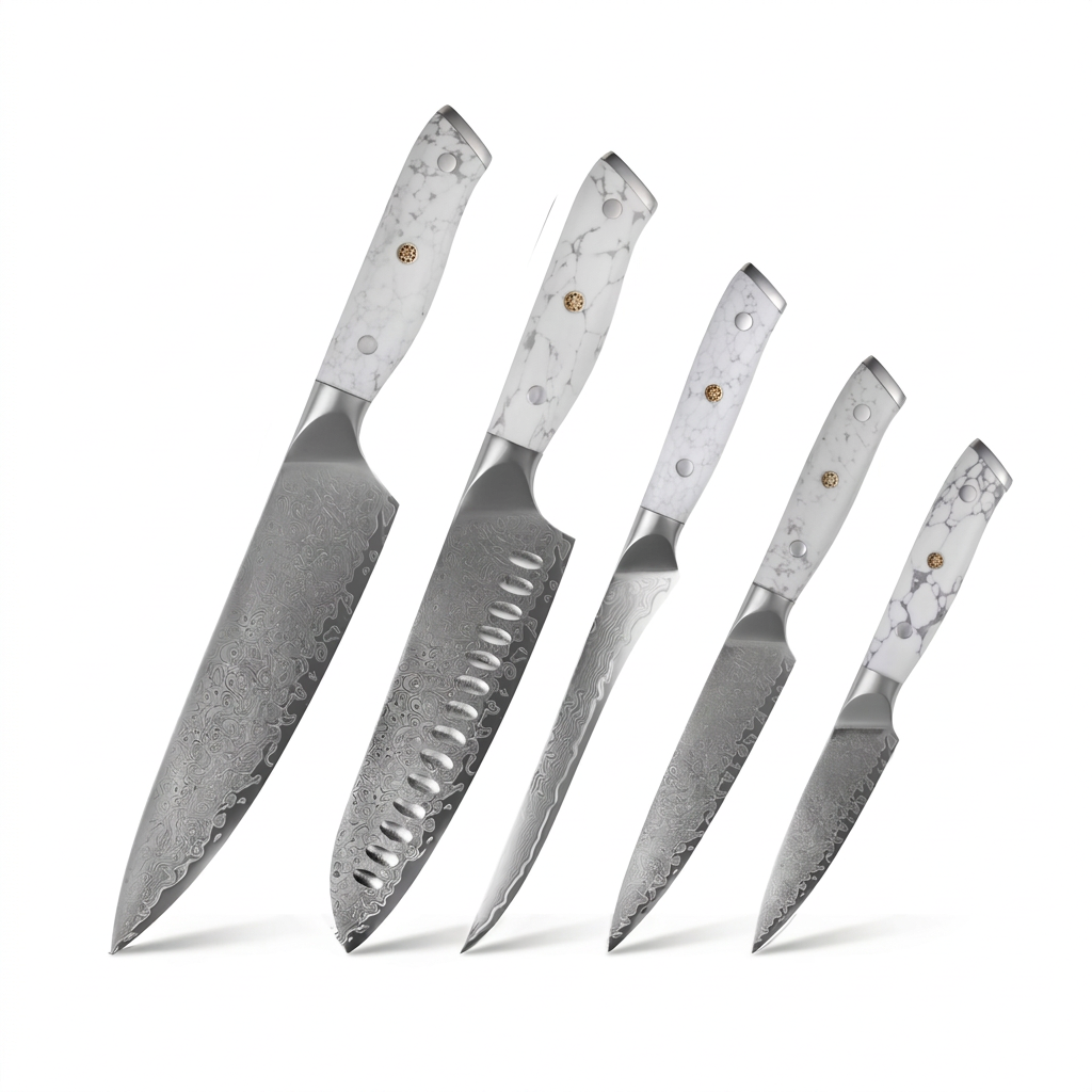 Set of 5 Japanese Knives - Chef Yakumoto