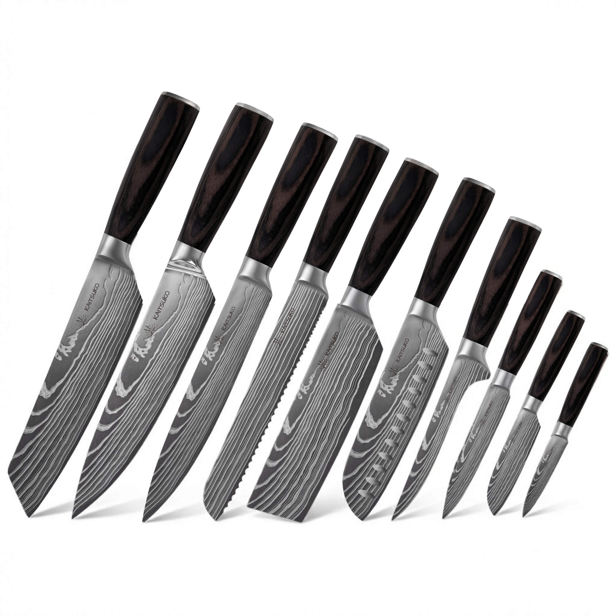 Set de 10 couteaux Japonais - Chef Tanaka