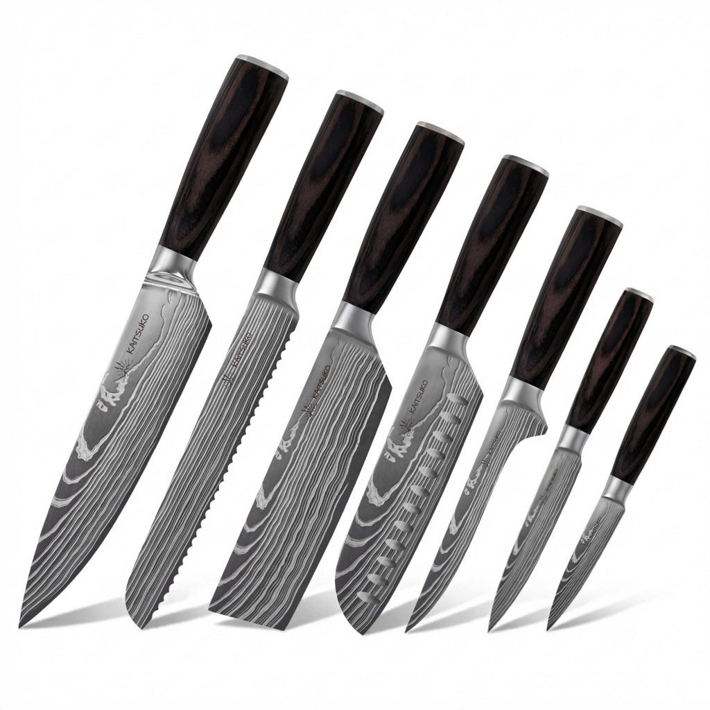 Set de 7 couteaux Japonais - Chef Tanaka