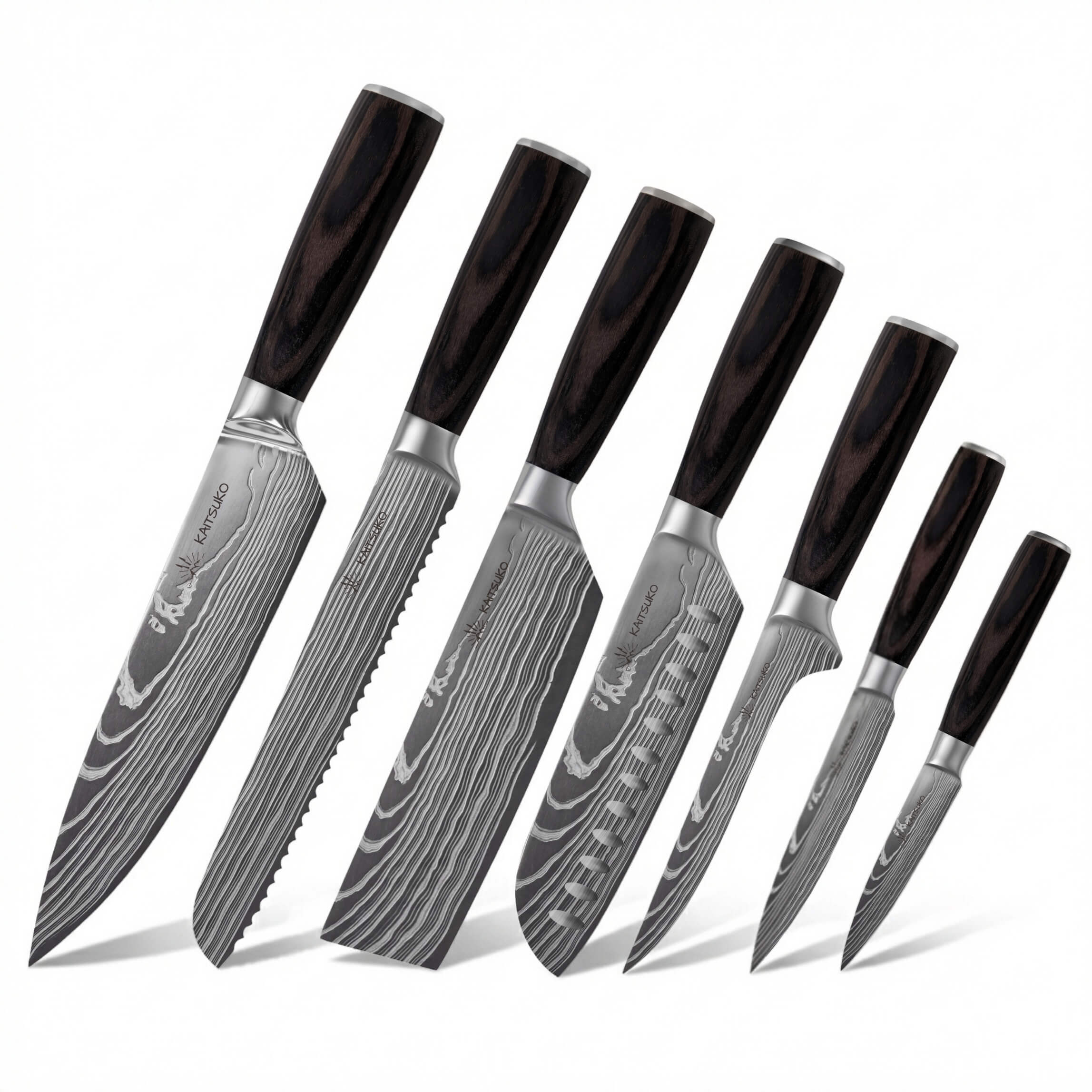 Set de 7 couteaux Japonais - Chef Tanaka
