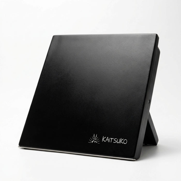Support à couteaux magnétique noir - socle inox