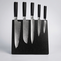 Magnetic knife strip black