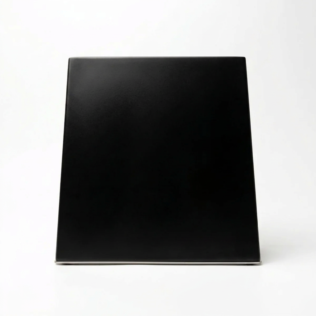 Black magnetic knife block - stainless steel base