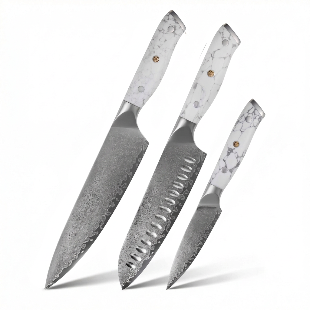 Set of 3 Japanese Knives - Chef Yakumoto