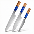 Set of 3 Japanese Knives - Deep Sea Series