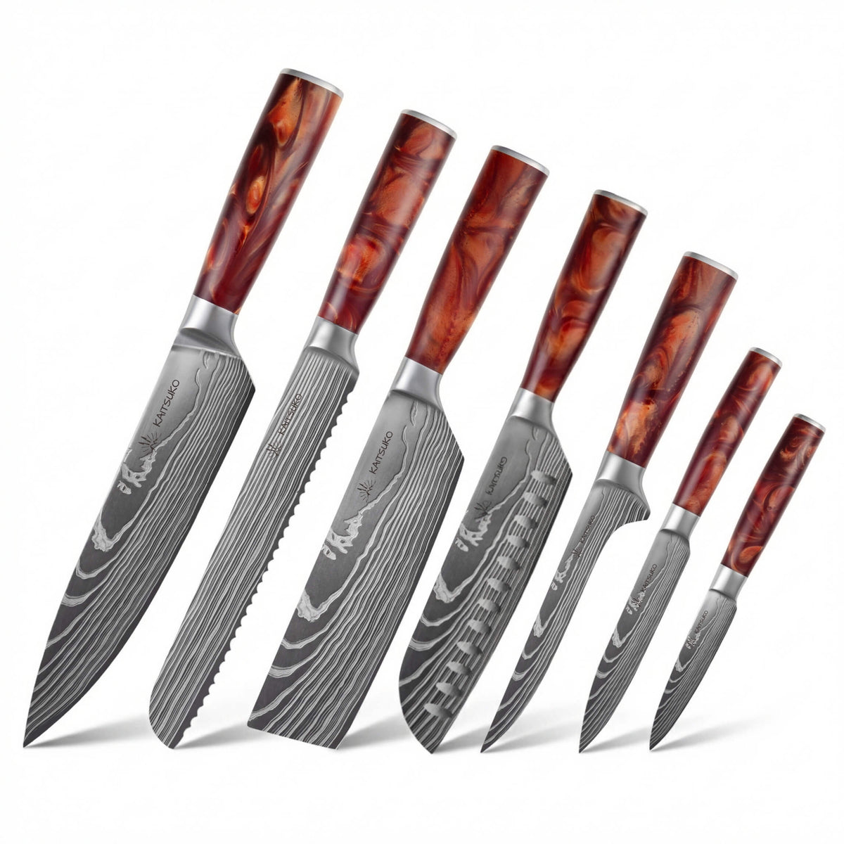 Mamorigatana — Set de 7 couteaux — Chef Tanaka
